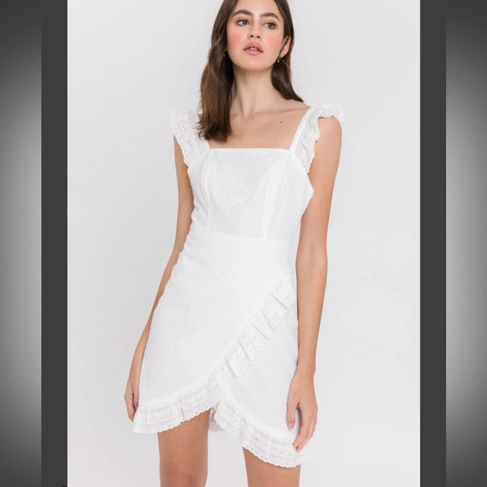 English Factory White Eyelet Dress